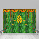Lofaris Floral Curtain Leaf Classic Dance Party Backdrop